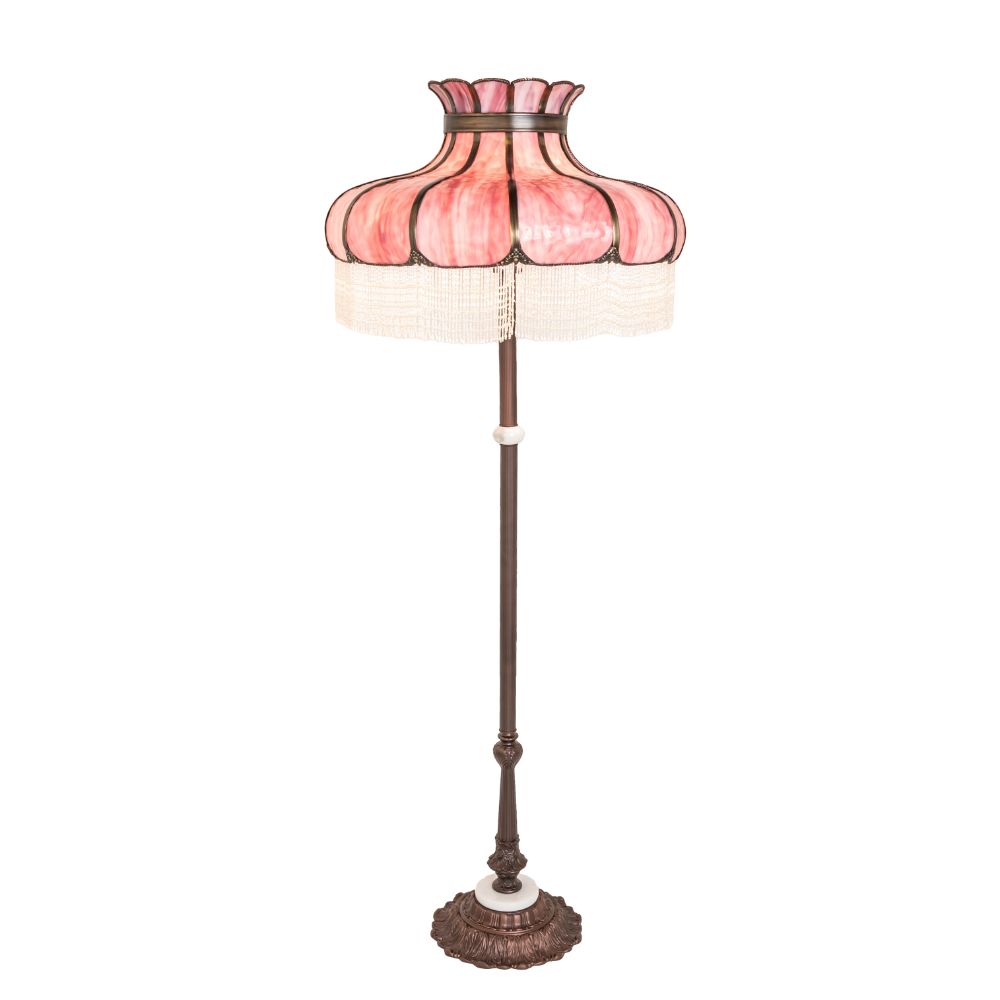 Meyda Lighting 250202 62" High Frederick Floor Lamp in Antique Finish;mahogany Bronze