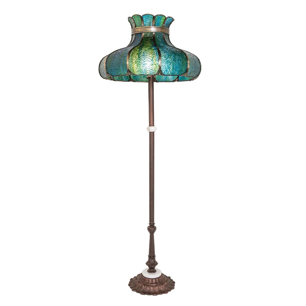 Meyda Lighting 250203 62" High Frederick Floor Lamp in Mahogany Bronze