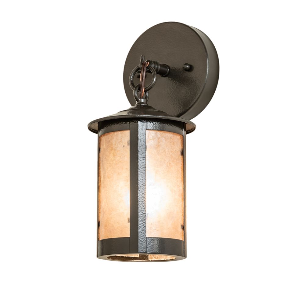 Meyda Lighting 251309 5" Wide Fulton Prime Hanging Wall Sconce in Timeless Bronze