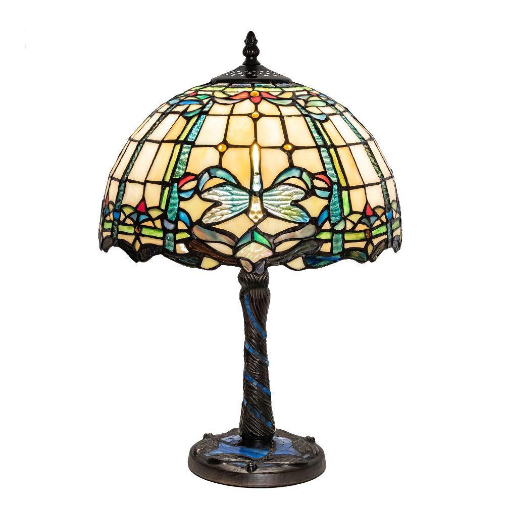 Meyda Lighting 251918 18" High Dragonfly Table Lamp in Mahogany Bronze