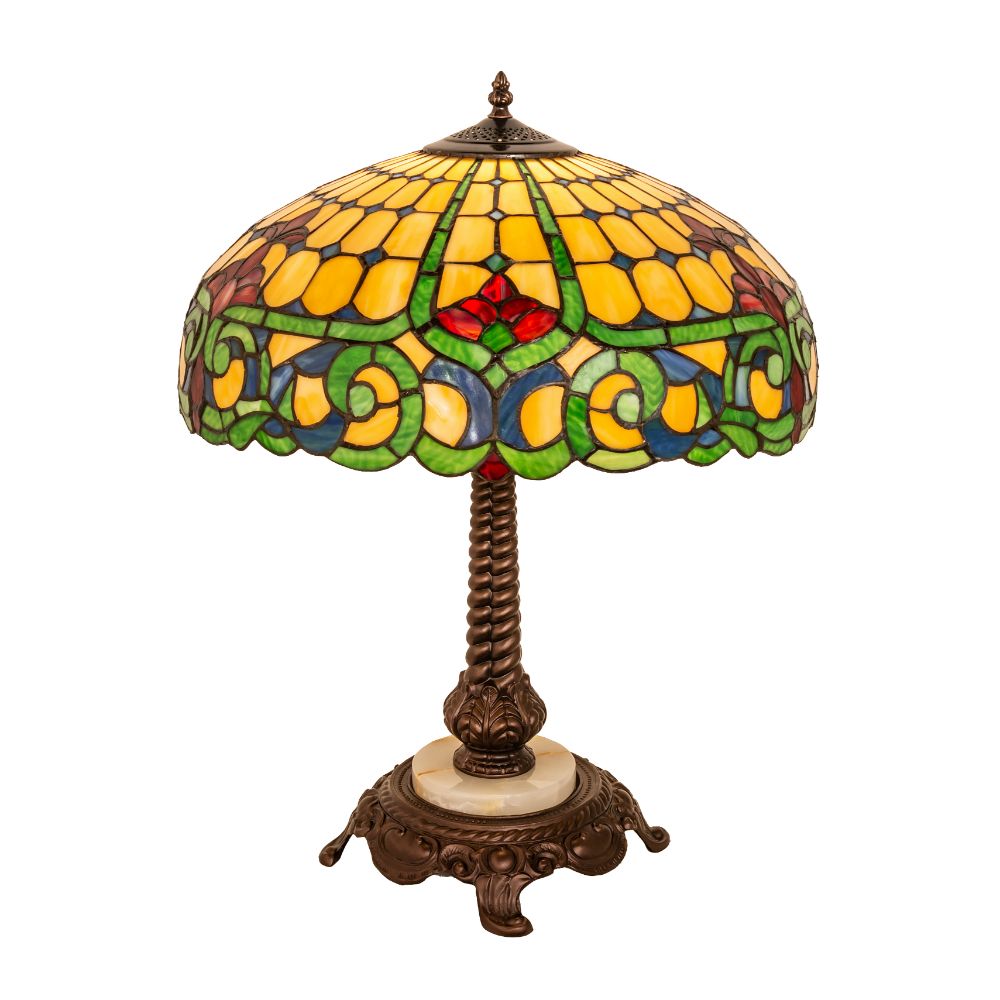 Meyda Lighting 251962 23" High Duffner & Kimberly Colonial Table Lamp