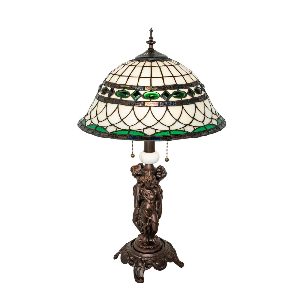 Meyda Lighting 253641 28" High Tiffany Roman Table Lamp