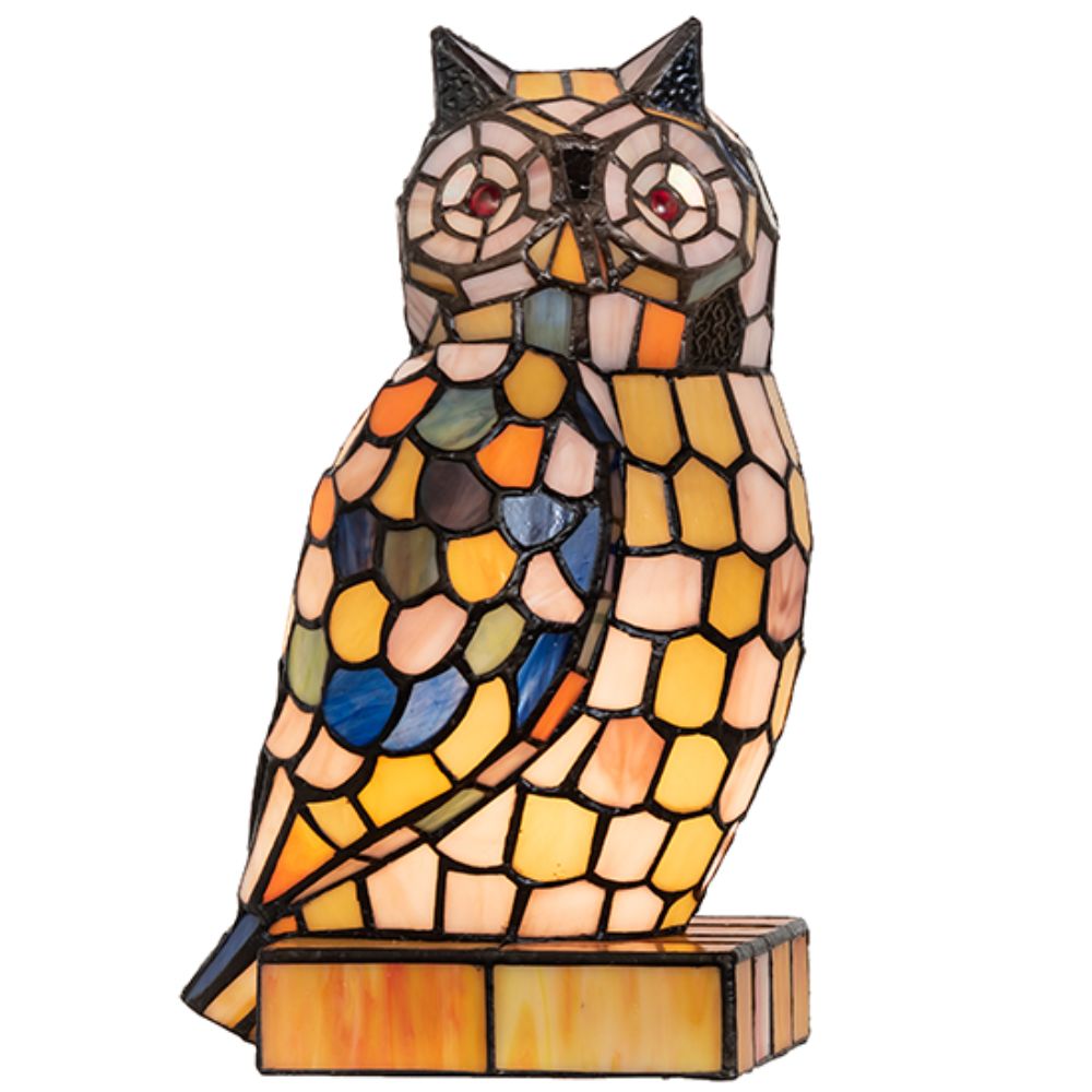 Meyda Lighting 254928 13" High Owl Accent Lamp