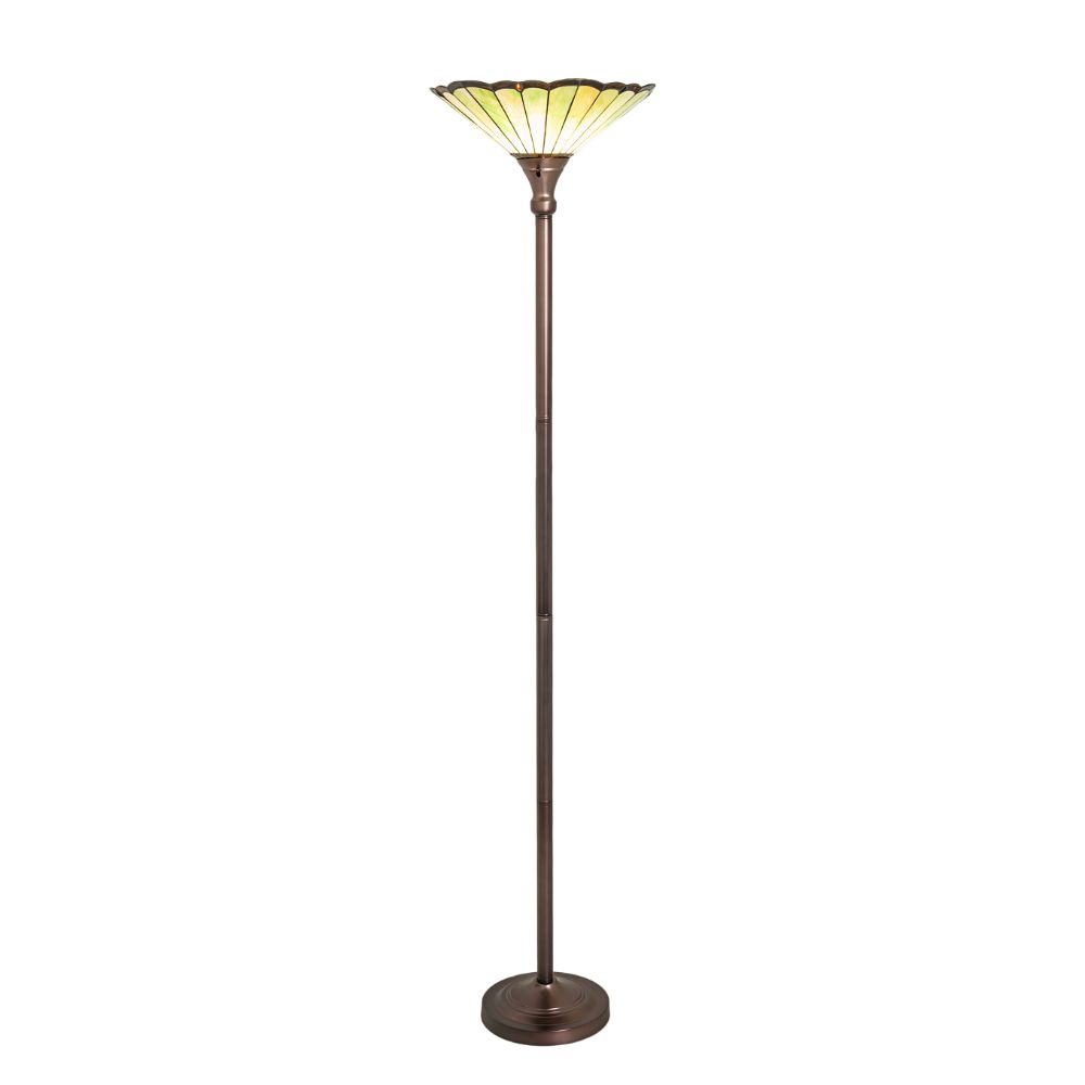 Meyda Lighting 255048 72" High Caprice Floor Lamp in Mahogany Bronze