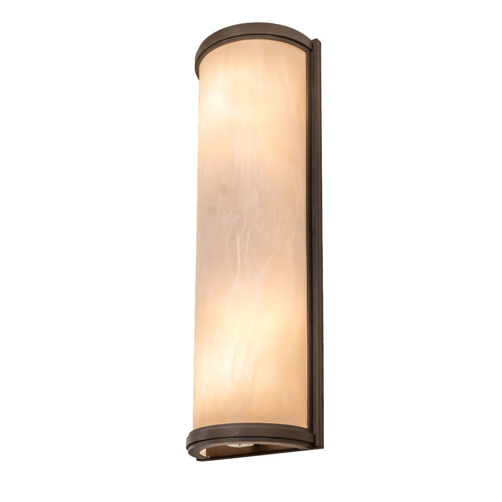 Meyda Lighting 255408 8" Wide Cilindro Wall Sconce in Oil Rubbed Bronze