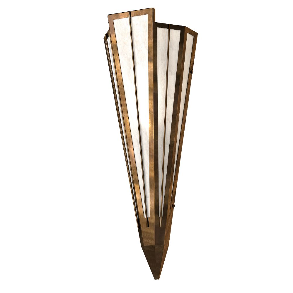 Meyda Lighting 255577 7.25" Wide Brum Wall Sconce in Antique Copper Finish