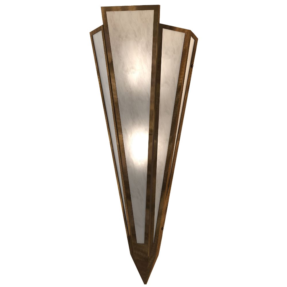 Meyda Lighting 255686 8.5" Wide Brum Wall Sconce in Antique Copper Finish