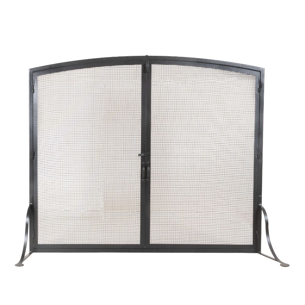 Meyda Lighting 255932 60" Wide X 47" High Prime Arched Fireplace Screen in Oil Rubbed Bronze