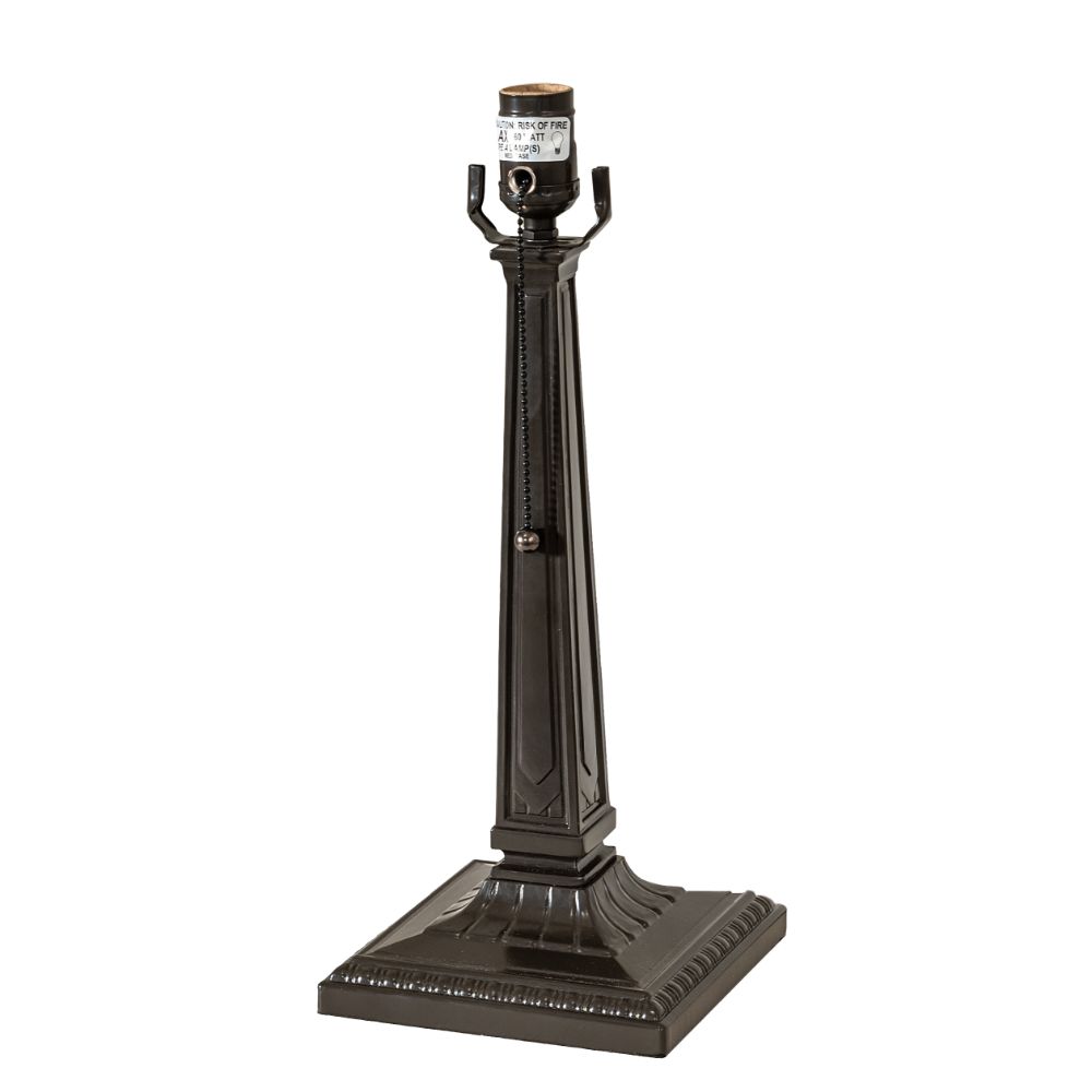 Meyda Lighting 257601 13.5" High Mission Table Base in Timeless Bronze
