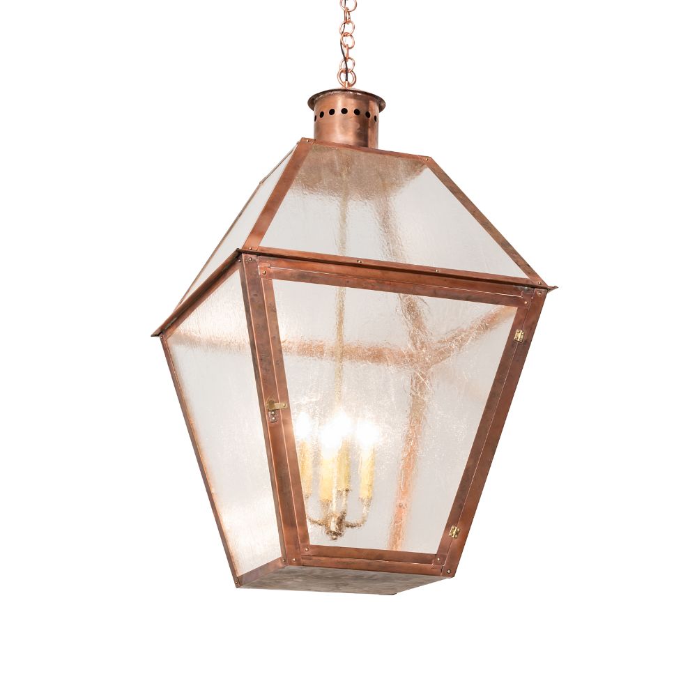 Meyda Lighting 258708 24" Square Falmouth Pendant in Copper;natural Brass