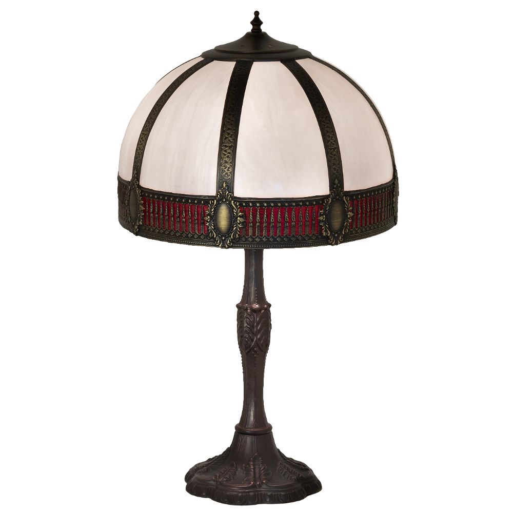 Meyda Lighting 259353 27" High Gothic Table Lamp in Mahogany Bronze