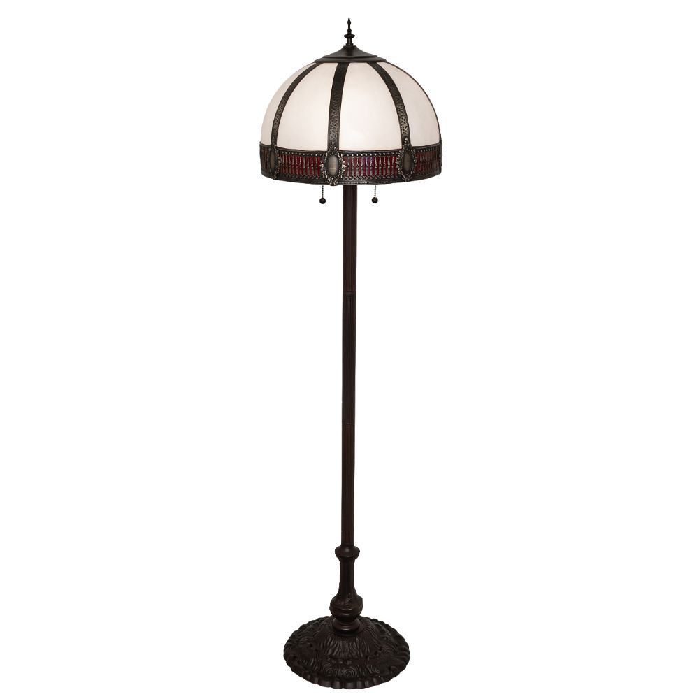 Meyda Lighting 259367 62" High Gothic Floor Lamp in Mahogany Bronze