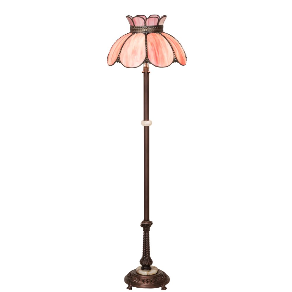Meyda Lighting 259573 62" High Anabelle Floor Lamp in Craftsman Brown Finish;mahogany Bronze