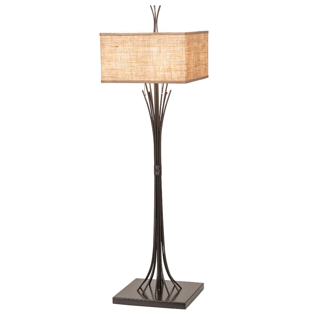 Meyda Lighting 259968 63" High Ramus Floor Lamp in Timeless Bronze
