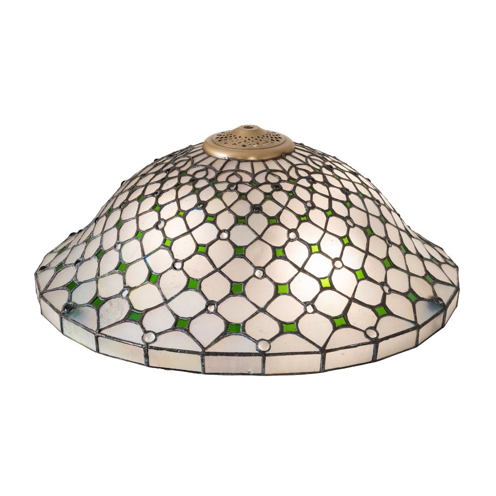 Meyda Lighting 260026 18" Wide Diamond & Jewel Recurve Shade 