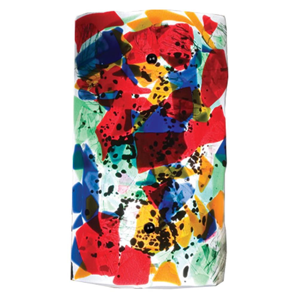 Meyda Tiffany Lighting 26342 8"W Colorito Fused Glass Wall Sconce