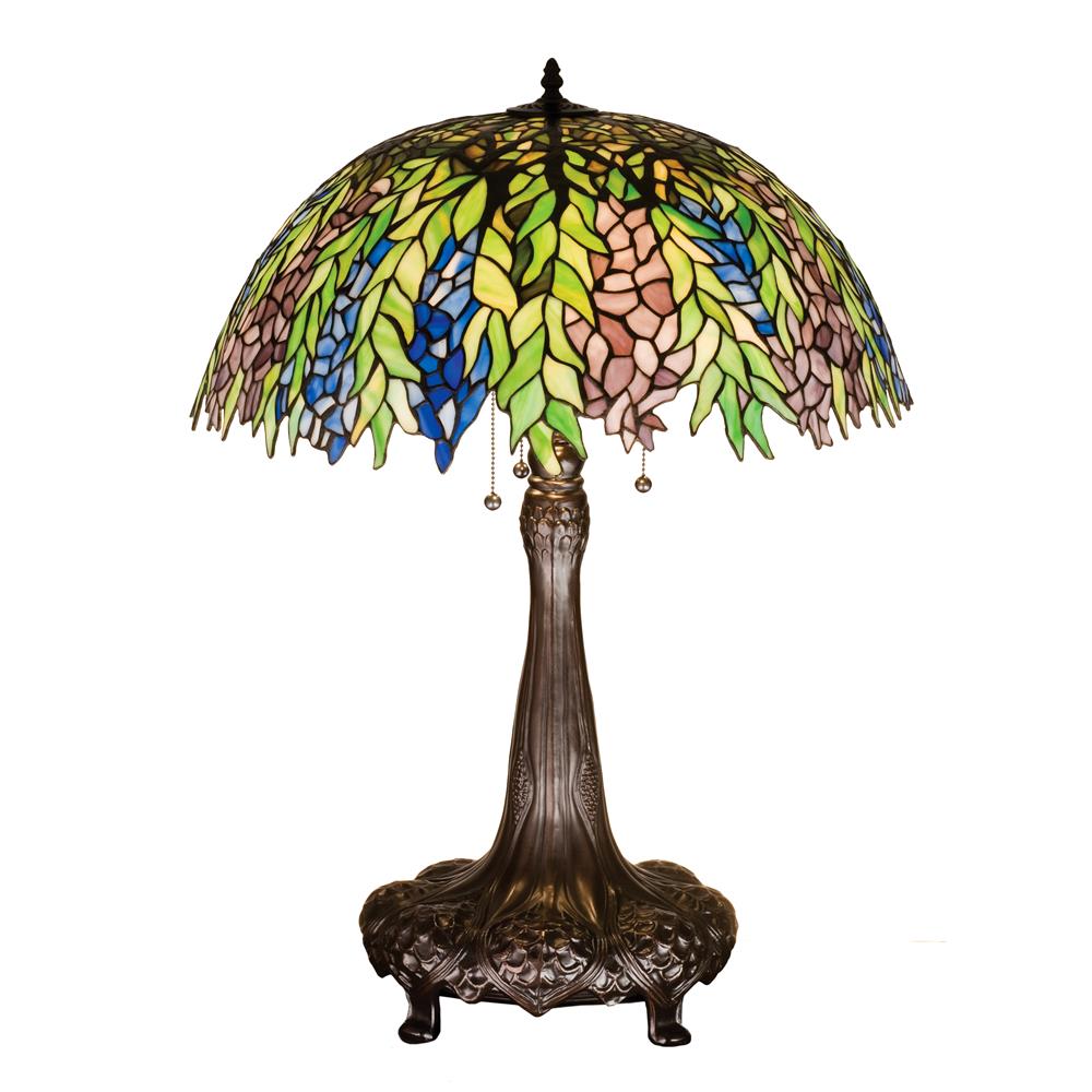 Meyda Tiffany Lighting 26575 31"H Tiffany Honey Locust Table Lamp