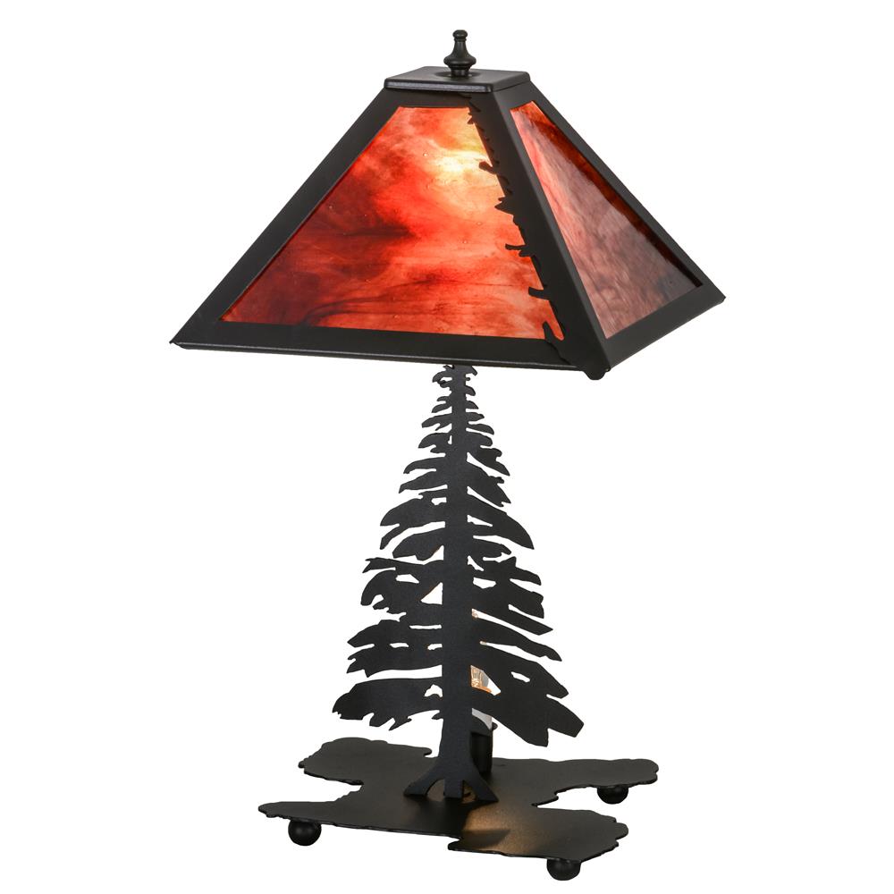 Meyda Tiffany Lighting 26724 21"H Tall Pines Table Lamp