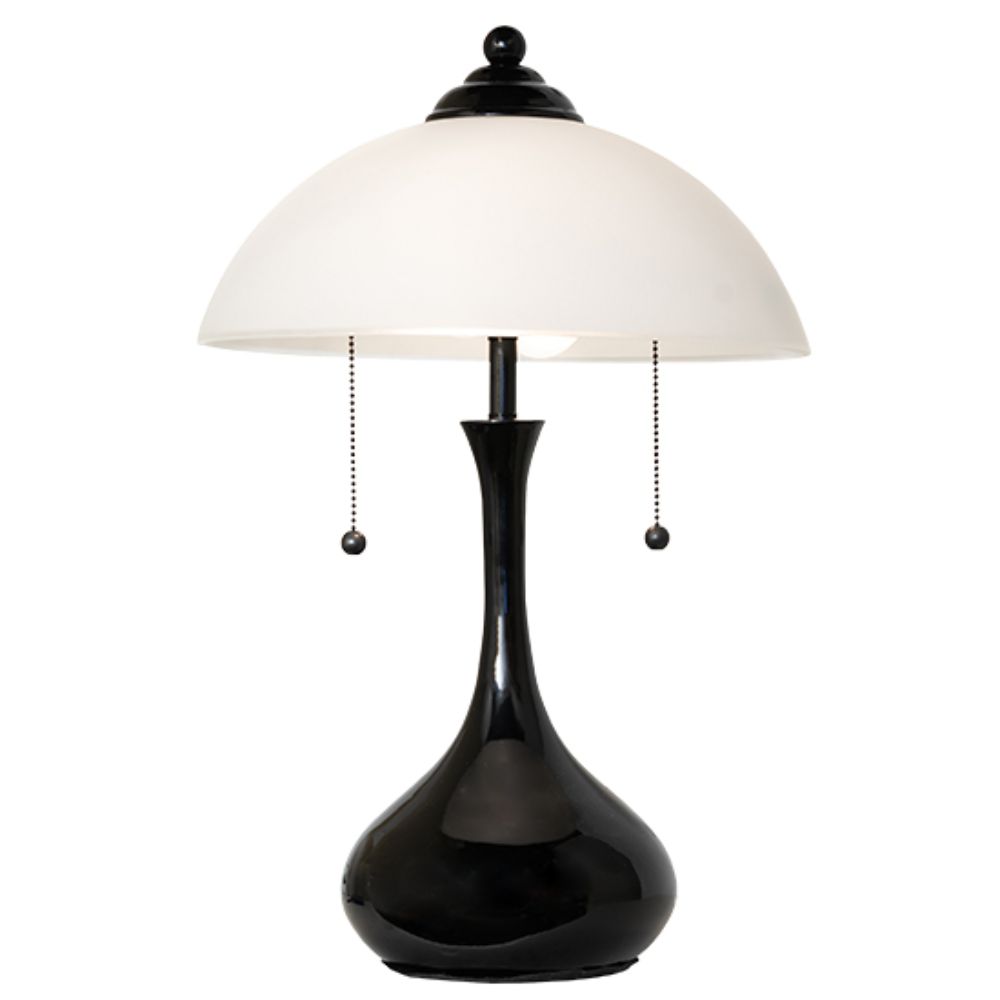 Meyda Lighting 267243 21" High Metro Frosty Glass Table Lamp