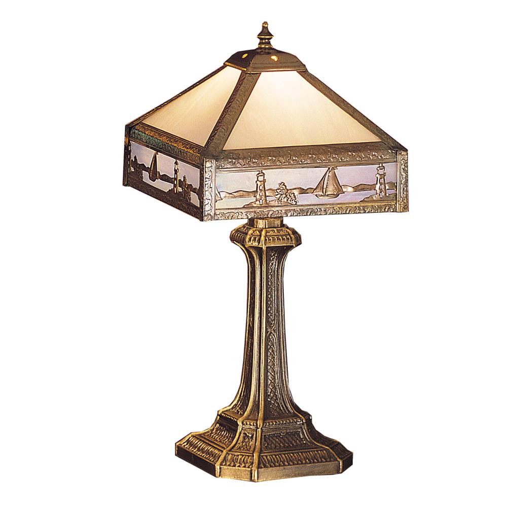 Meyda Tiffany Lighting 26836 19"H Sailboat Mission Accent Lamp