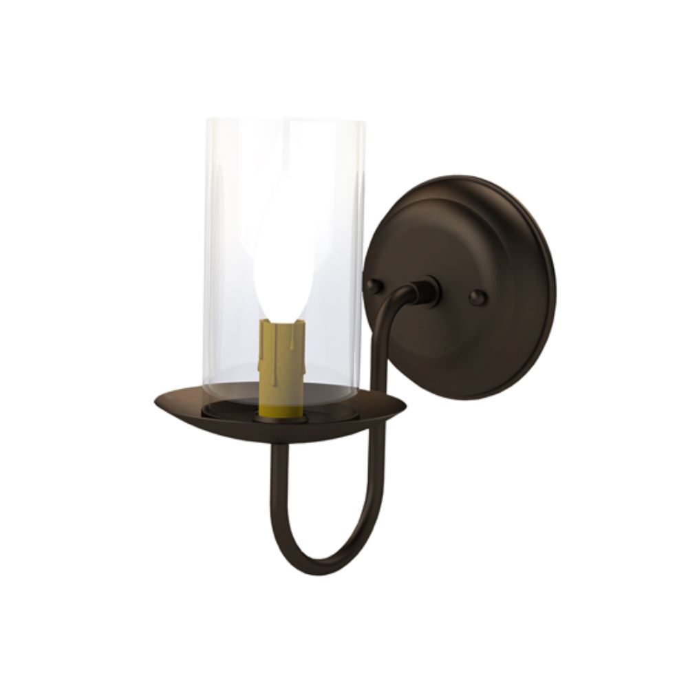 Meyda Lighting 268778 5" Wide Loxley Wall Sconce in Oil Rubbed Bronze