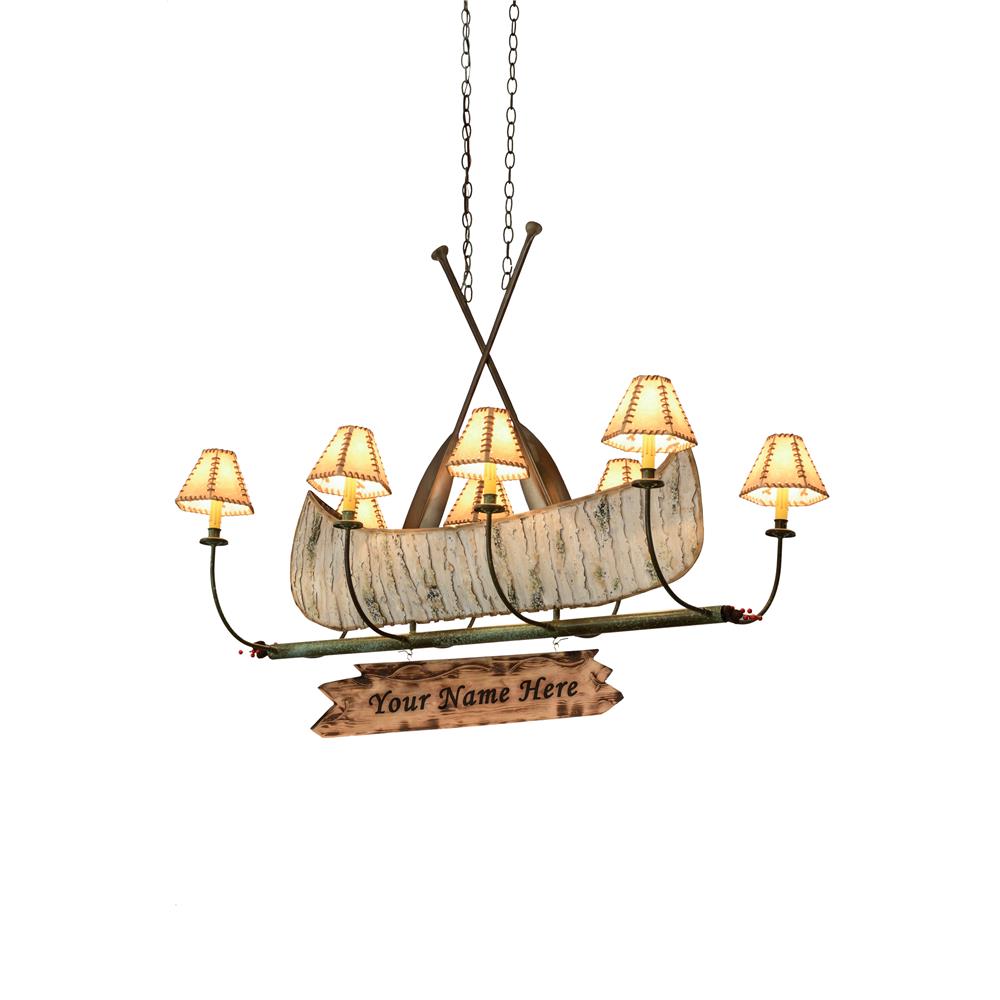 Meyda Tiffany Lighting 26965 8 Light Canoe Chandelier, Tarnished Copper