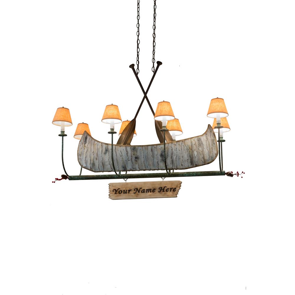 Meyda Tiffany Lighting 26977 8 Light Canoe Chandelier, Tarnished Copper