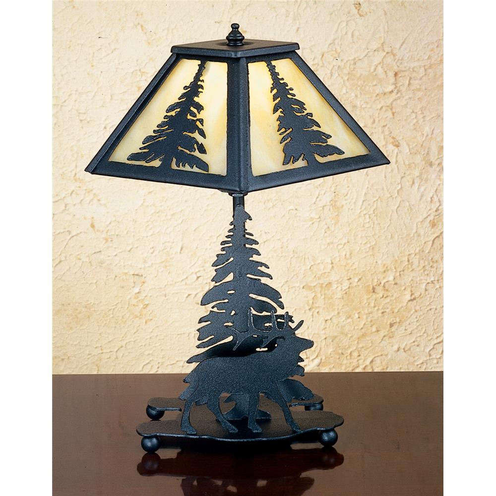 Meyda Tiffany Lighting 27105 14"H Lone Elk Accent Lamp