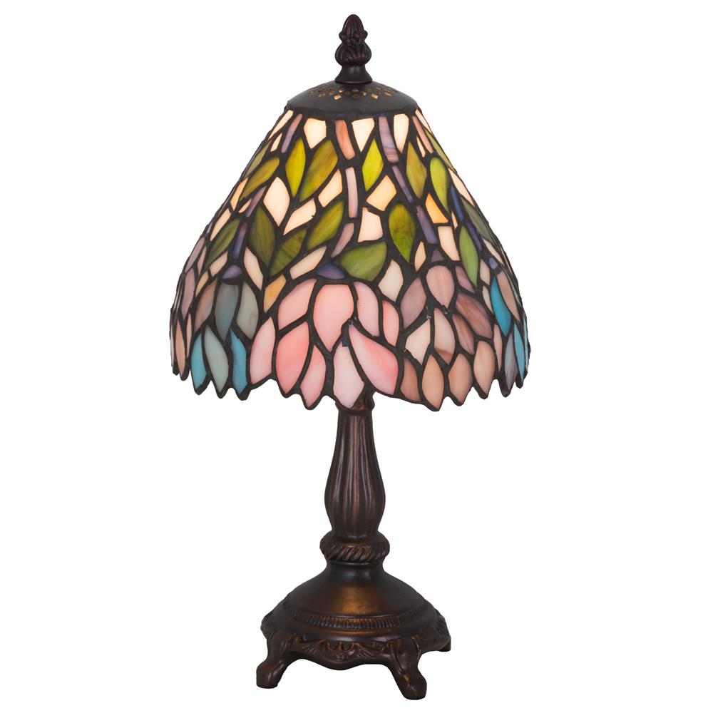 Meyda Tiffany Lighting 27294 13.5"H Wisteria Mini Lamp