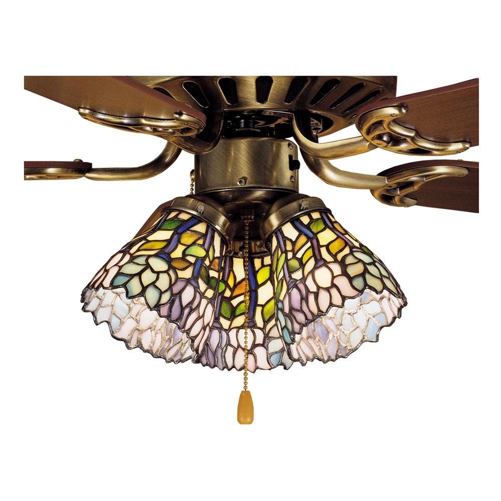 Meyda Tiffany Lighting 27476 4"W Wisteria Fan Light Shade