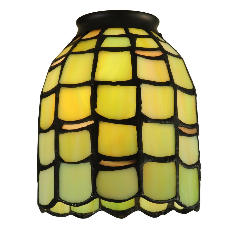 Meyda Tiffany Lighting 27479 4"W Sea Scallop Fan Light Shade