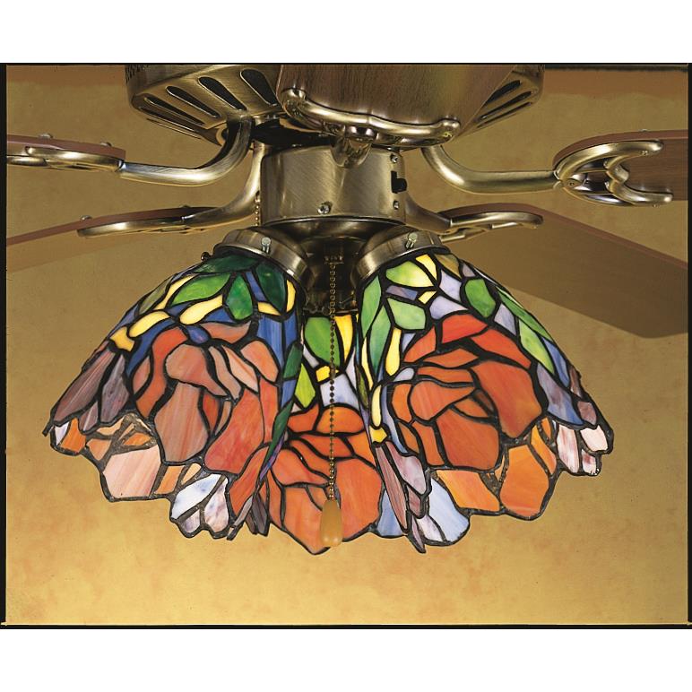 Meyda Tiffany Lighting 27482 5"W Iris Fan Light Shade