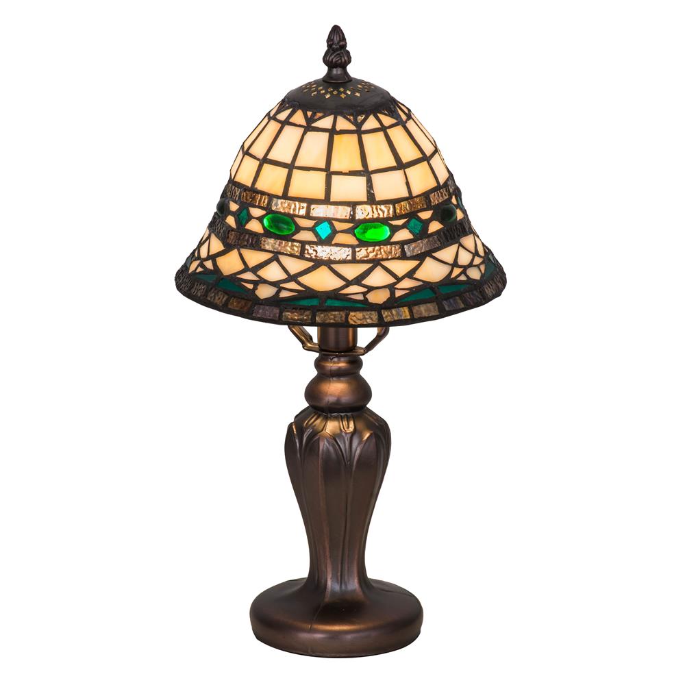 Meyda Tiffany Lighting 27535 13"H Tiffany Roman Mini Lamp