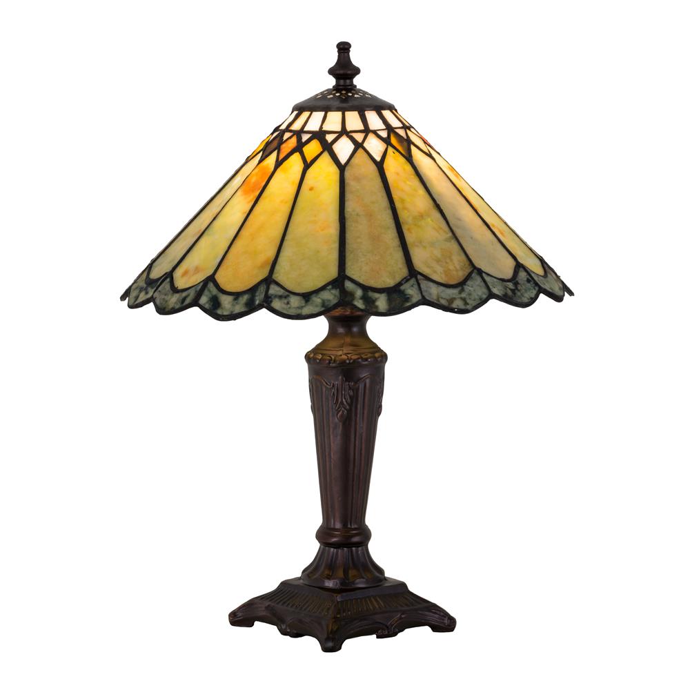 Meyda Tiffany Lighting 27569 15.5"H Jadestone Carousel Accent Lamp