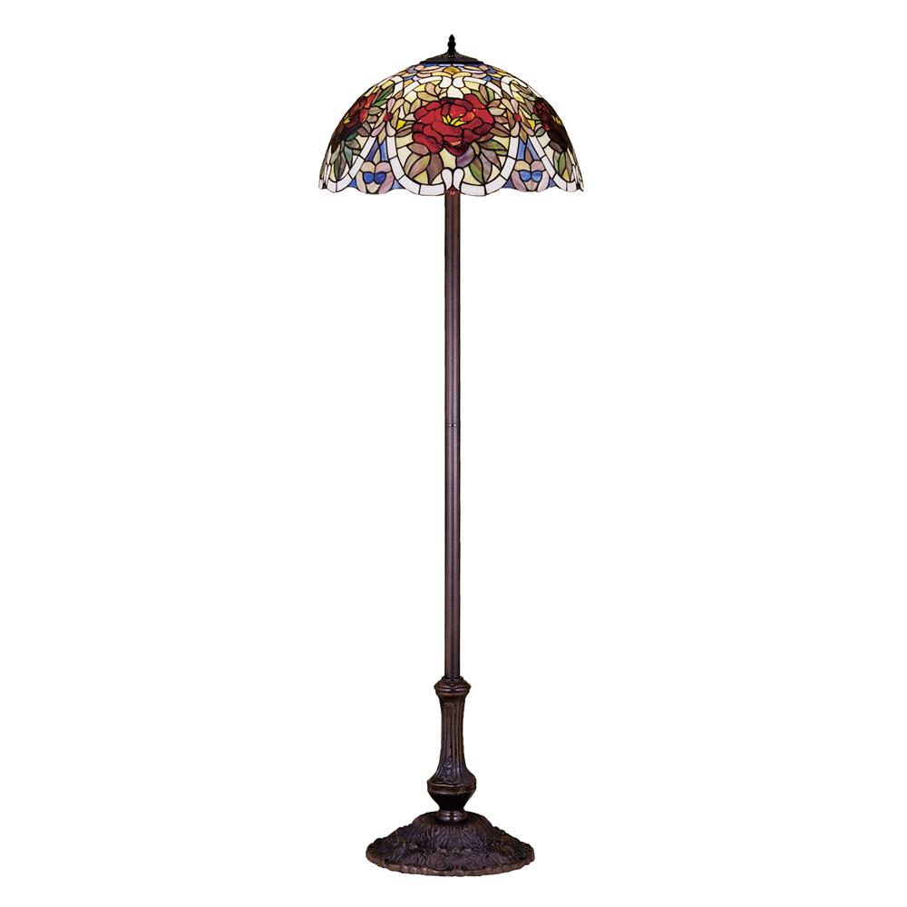 Meyda Tiffany Lighting 27601 63"H Renaissance Rose Floor Lamp