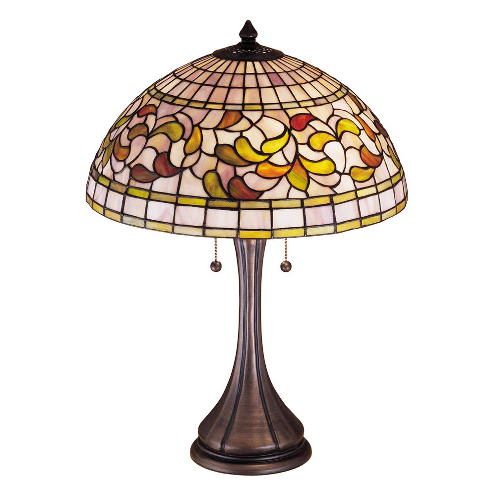 Meyda Tiffany Lighting 27824 23"H Turning Leaf Table Lamp