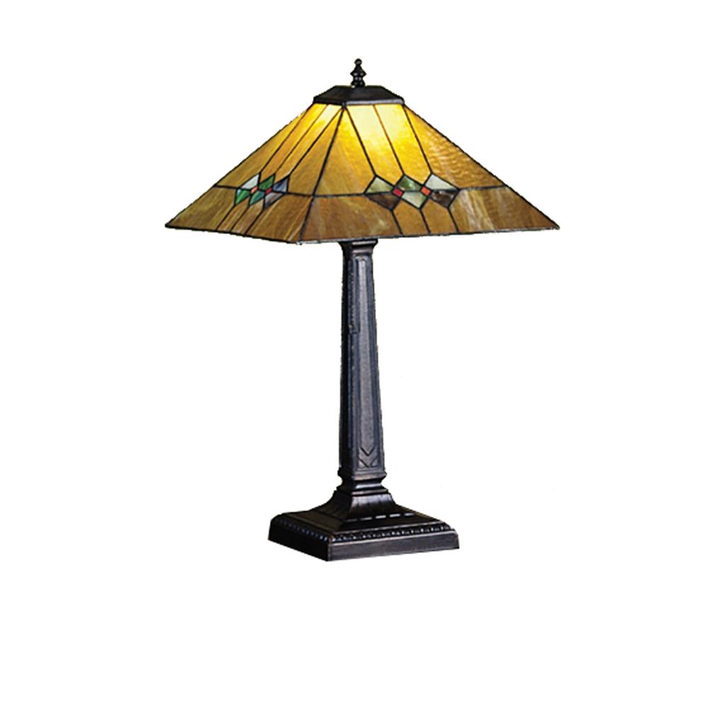 Meyda Tiffany Lighting 27855 22"H Martini Mission Table Lamp