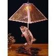 Meyda Lighting 28222 11.5"sq Fly Fishing Shade In Antique Copper/amber Mica