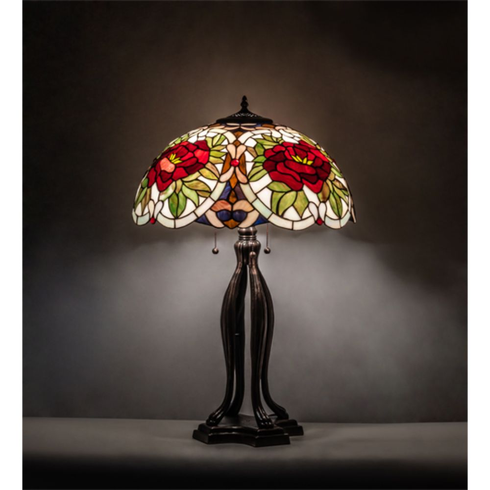 Meyda Lighting 28804 30" High Renaissance Table Lamp in MAHOGANY BRONZE