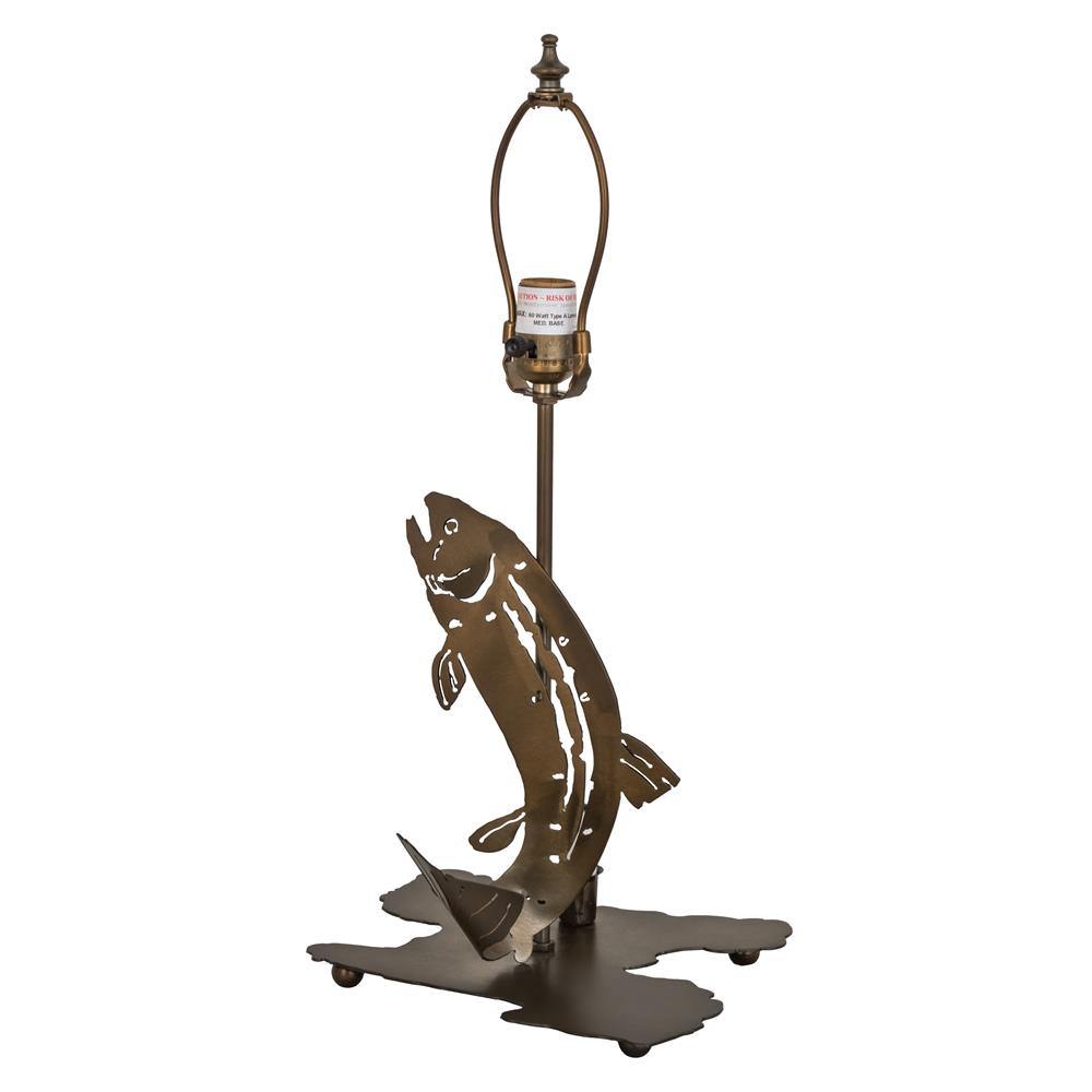 Meyda Tiffany Lighting 29080 13.5"H Leaping Trout Base