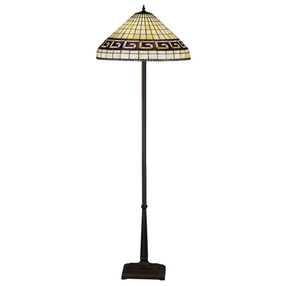 Meyda Tiffany Lighting 29503 62"H Greek Key Floor Lamp