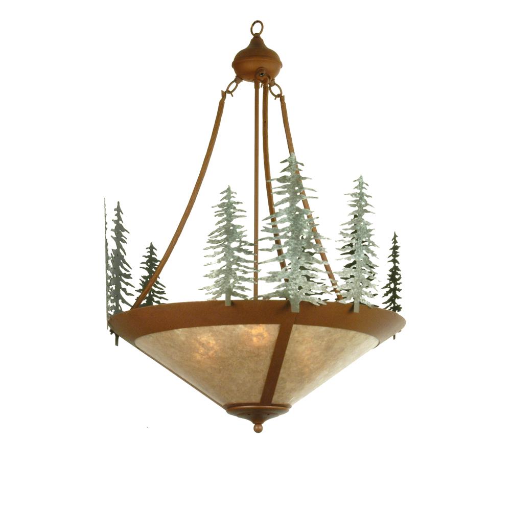 Meyda Tiffany Lighting 29543 24"W Tall Pines Inverted Pendant