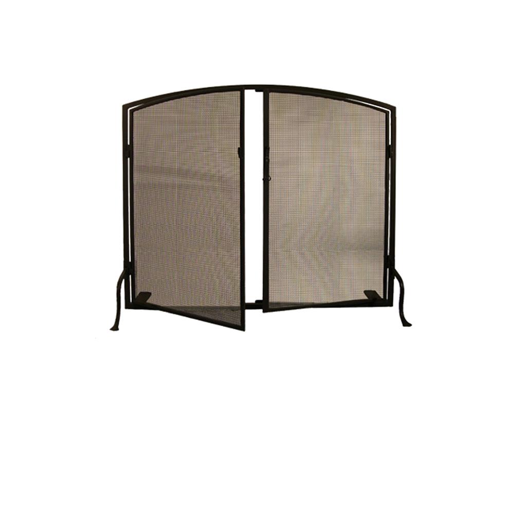 Meyda Tiffany Lighting 29853 40"W X 32"H Simple Operable Door Arched Fireplace Screen