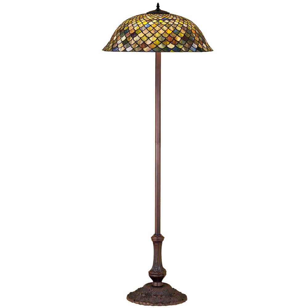 Meyda Tiffany Lighting 30456 63"H Tiffany Fishscale Floor Lamp