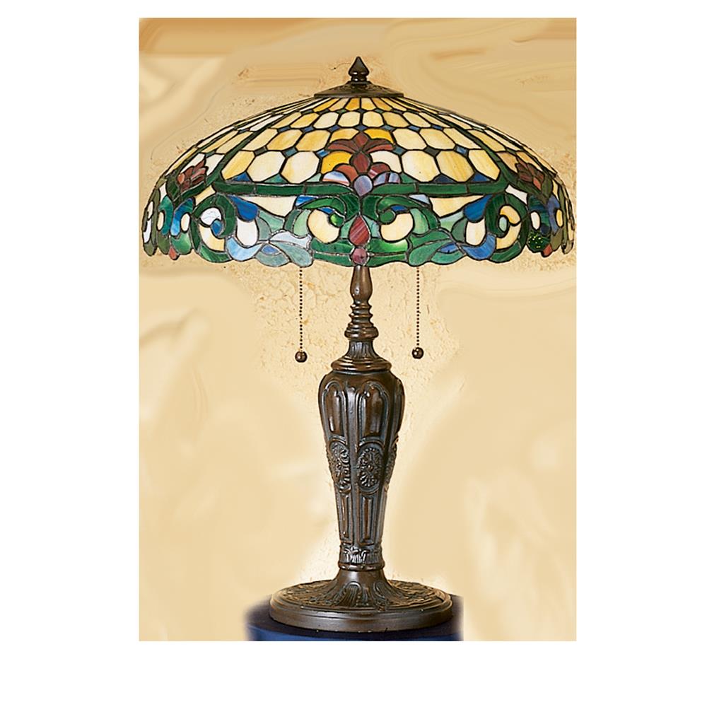 Meyda Tiffany Lighting 31156 24"H Duffner & Kimberly Colonial Table Lamp