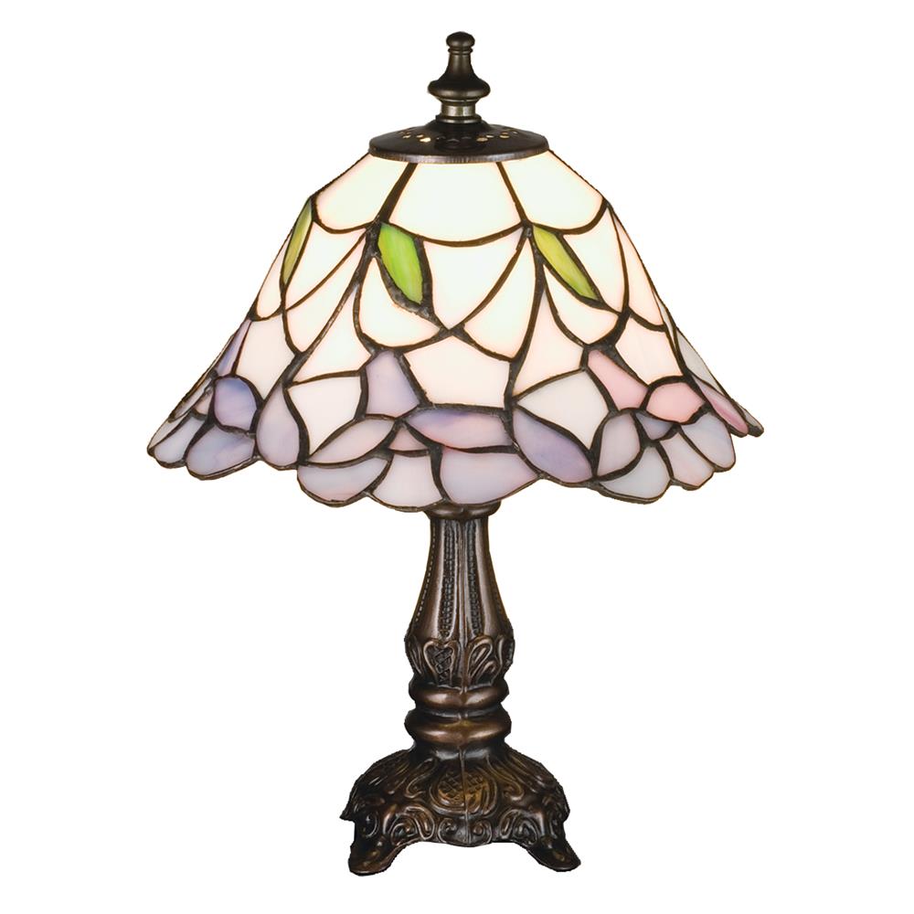 Meyda Tiffany Lighting 31194 11.5"H Daffodil Bell Mini Lamp