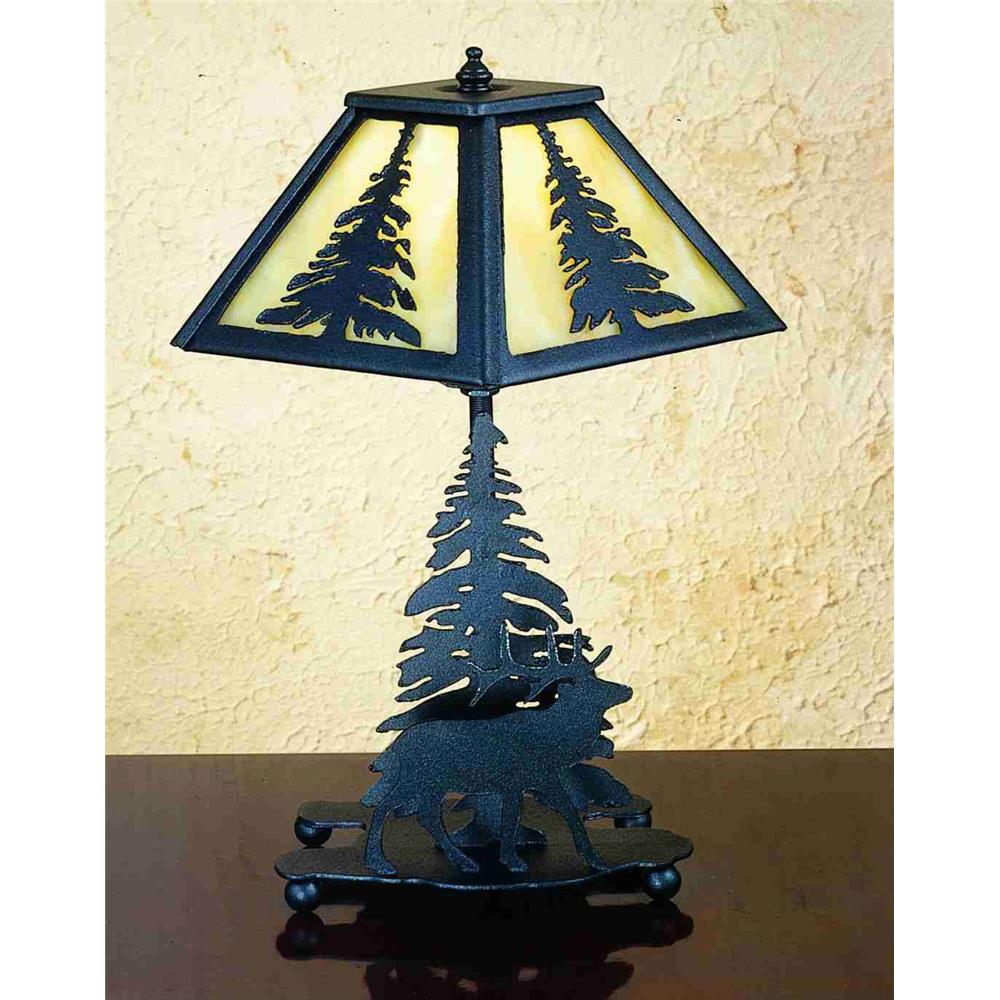 Meyda Tiffany Lighting 31397 14"H Lone Elk Accent Lamp