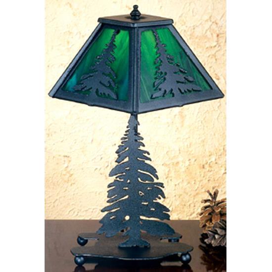 Meyda Tiffany Lighting 31401 21"H Tall Pine Table Lamp