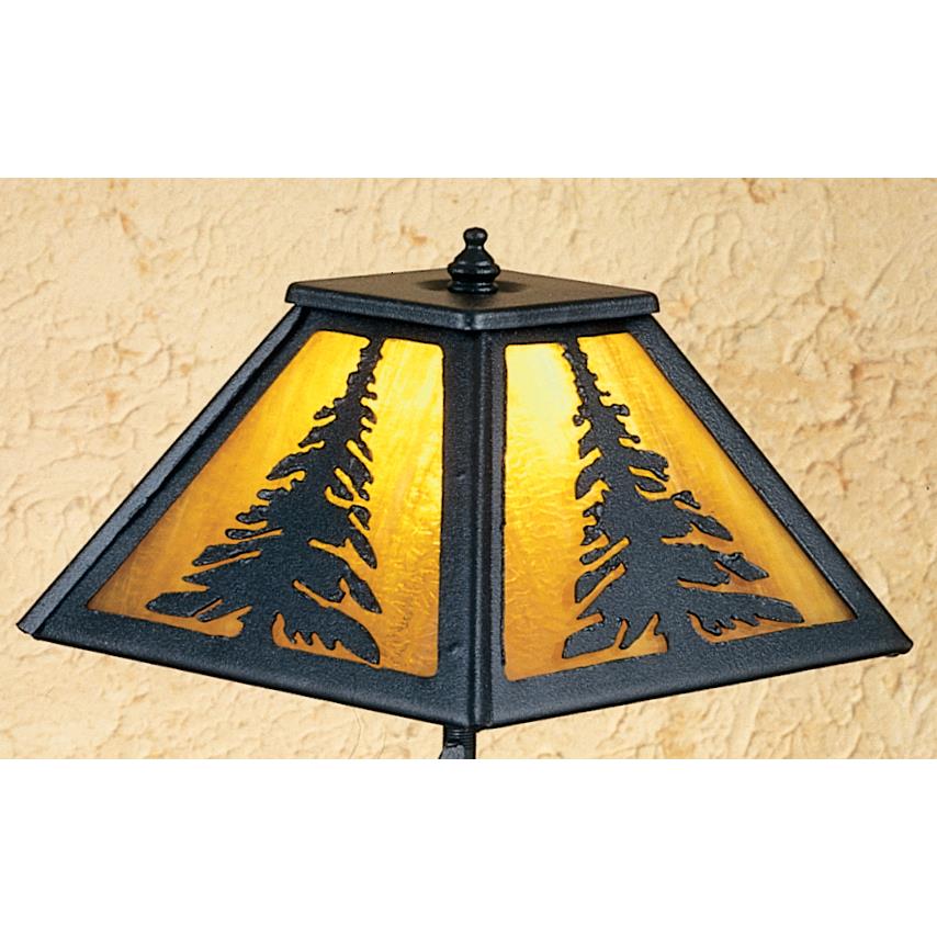 Meyda Tiffany Lighting 31404 14"H Tall Pine Table Lamp