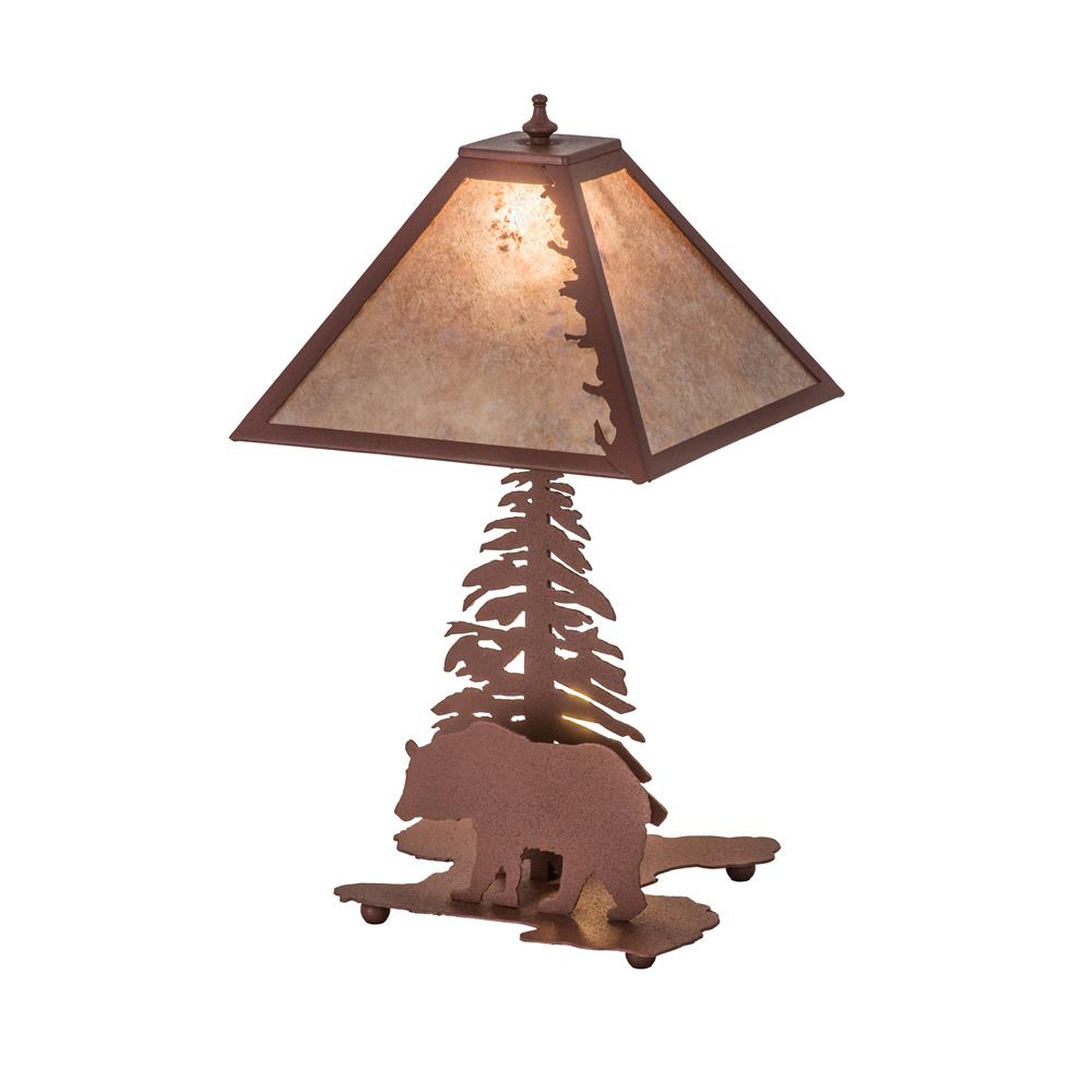 Meyda Tiffany Lighting 32502 21"H Lone Bear Table Lamp